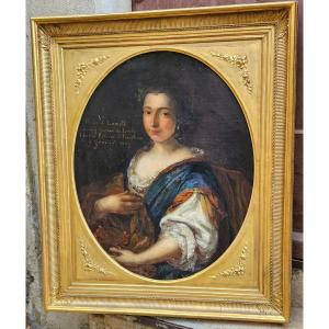 Portrait De Princesse 1669  Ecole Française Du XVIIème