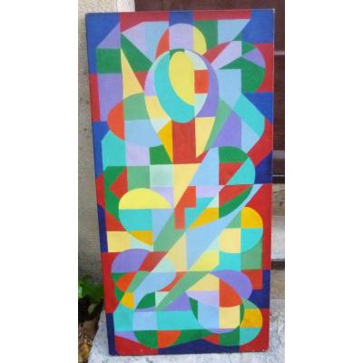 Geometric Abstraction From 1970 Signed