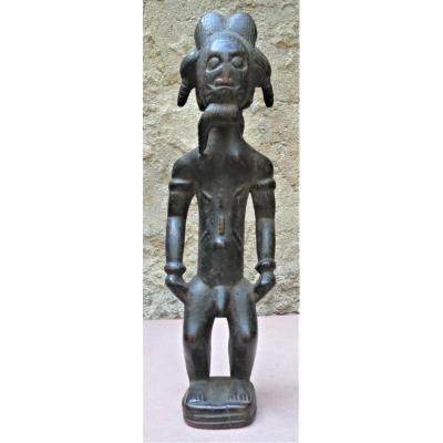 Very Beautiful And Old Baoulé Blolo Bian Statue From Ivory Coast