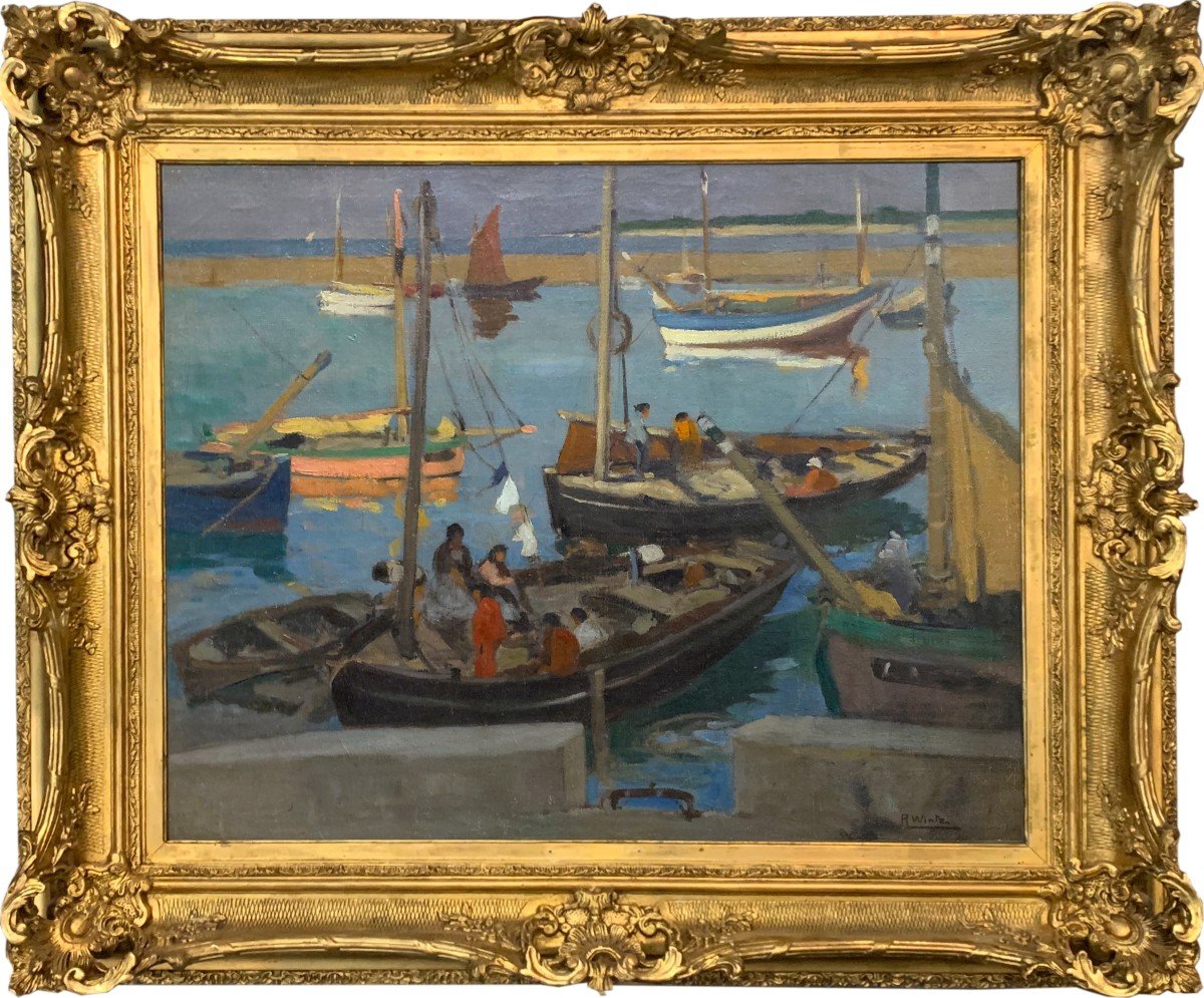 The Port Of Les Sables d'Olonne By Raymond Wintz