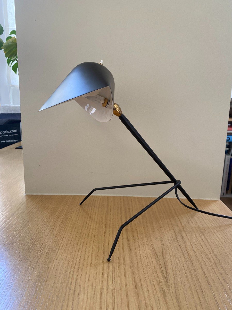 Lampe De Bureau Serge Mouille Modèle Tripode