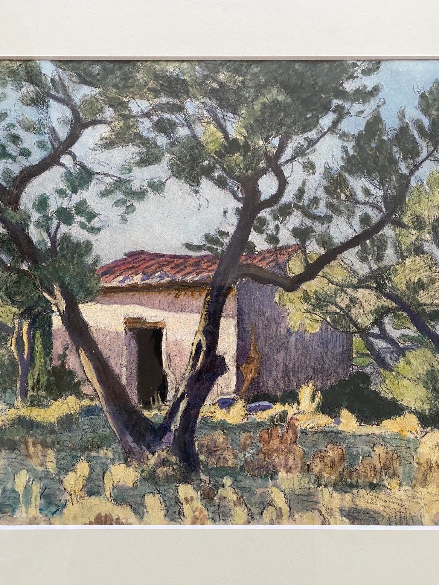 Landscape Of Provence By Charles Guilloux-photo-2