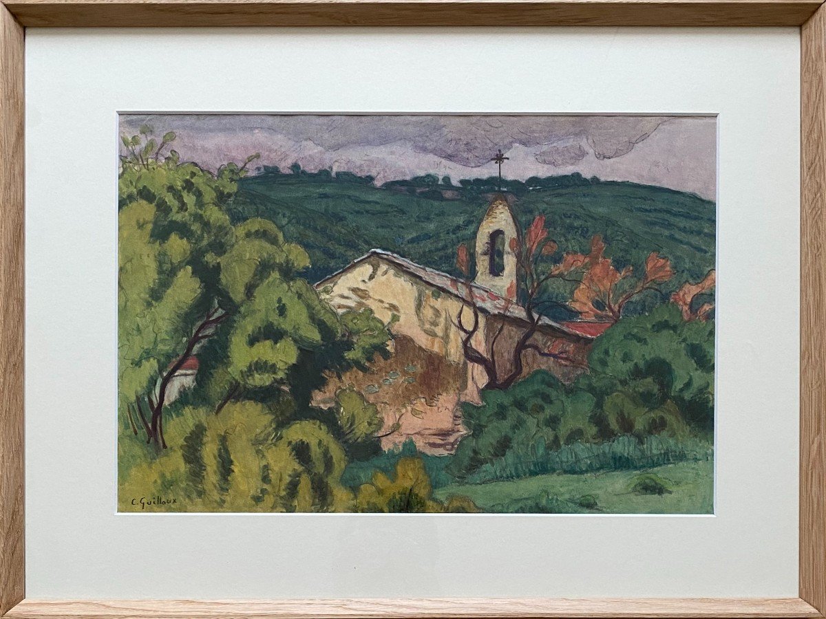 Landscape Of Provence By Charles Guilloux