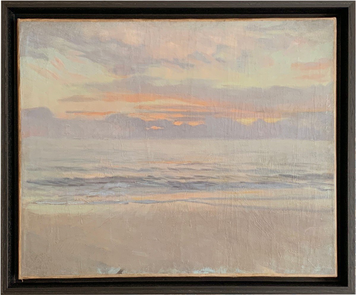 La Plage au soleil couchant par Charles Fouqueray (1869 – 1956)