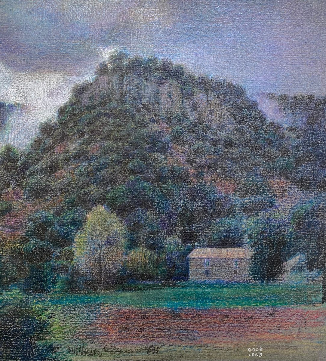 Proantic: Gaston Goor Landscape Pastel