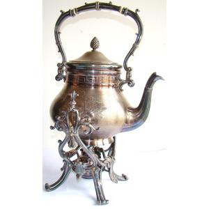 Maison Christofle, époque Fin XIXe, Très Beau Samovar, Hauteur 36 Cm