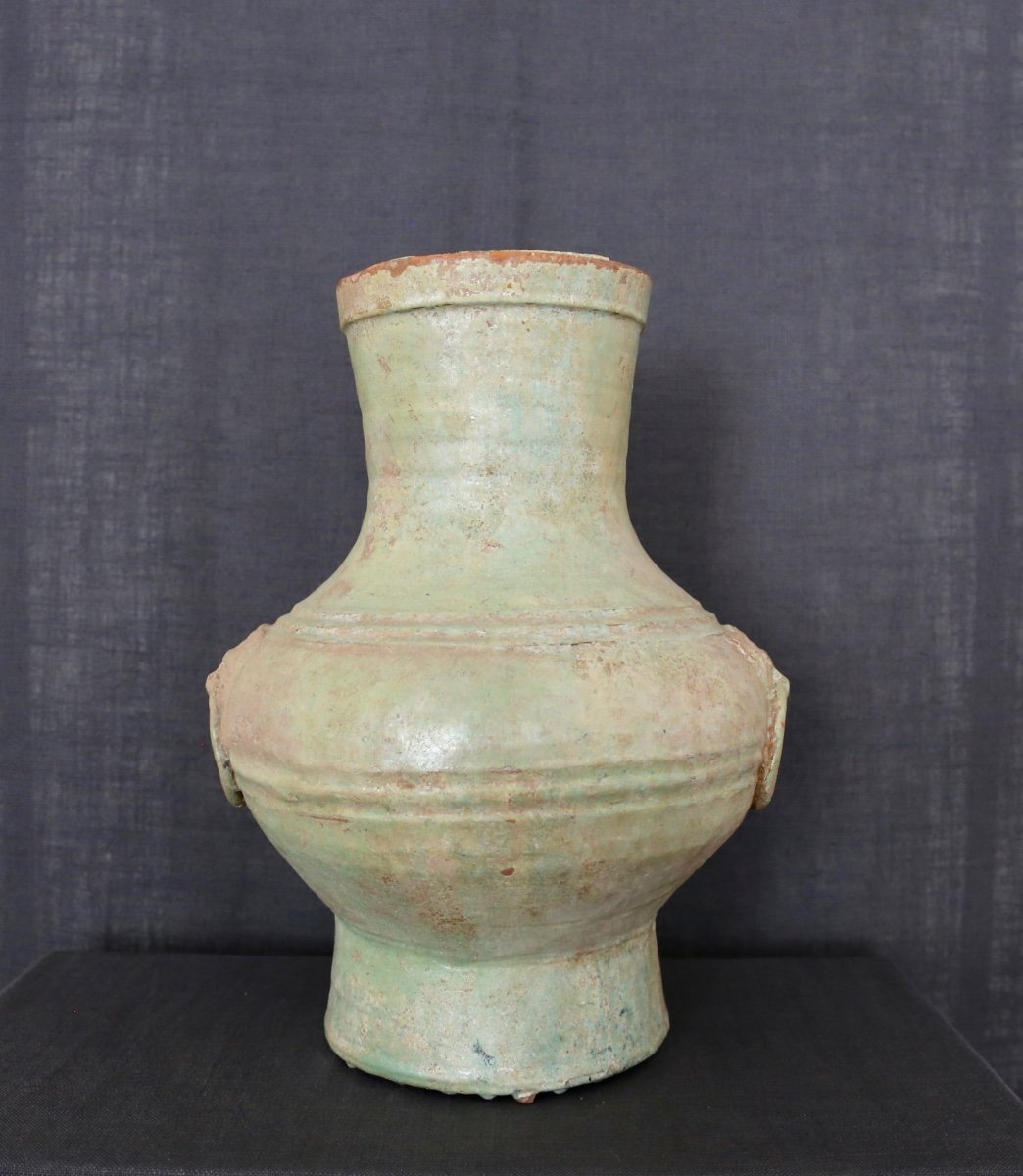 Proantic: Iridescent Hu Vase With Lead Glaze