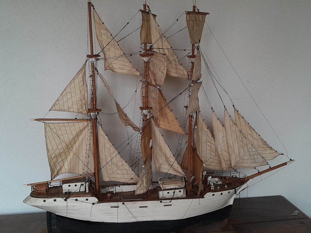 Proantic: Maquette De Bateau En Bois XIXeme