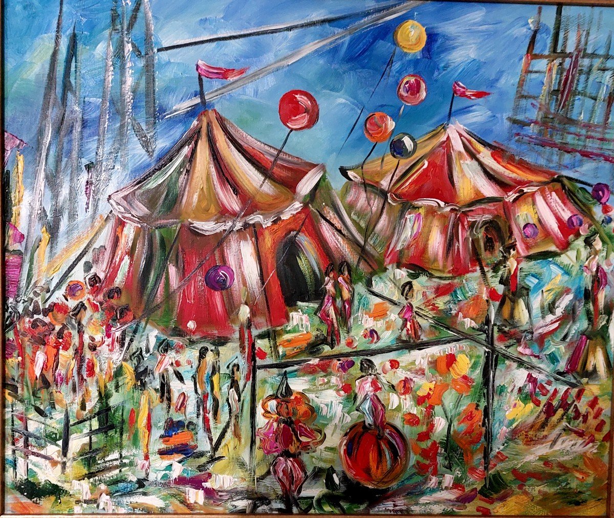 "circus" Painting-photo-3