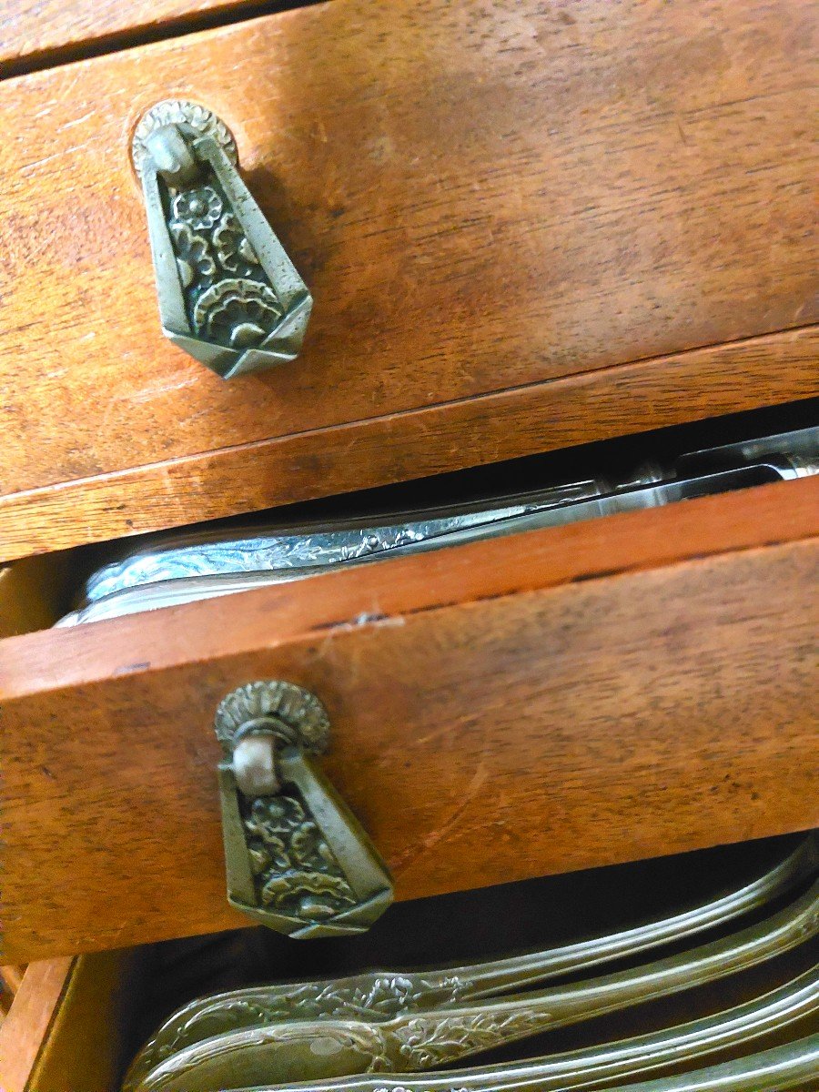 Silverware. Chest Of Drawers. Art Deco.-photo-4