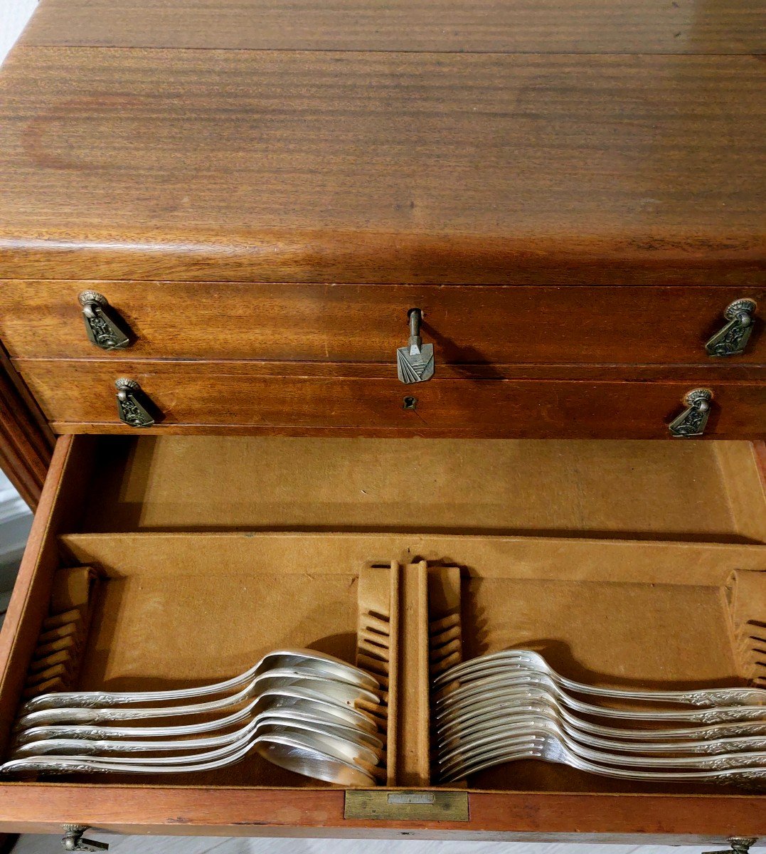 Silverware. Chest Of Drawers. Art Deco.-photo-2