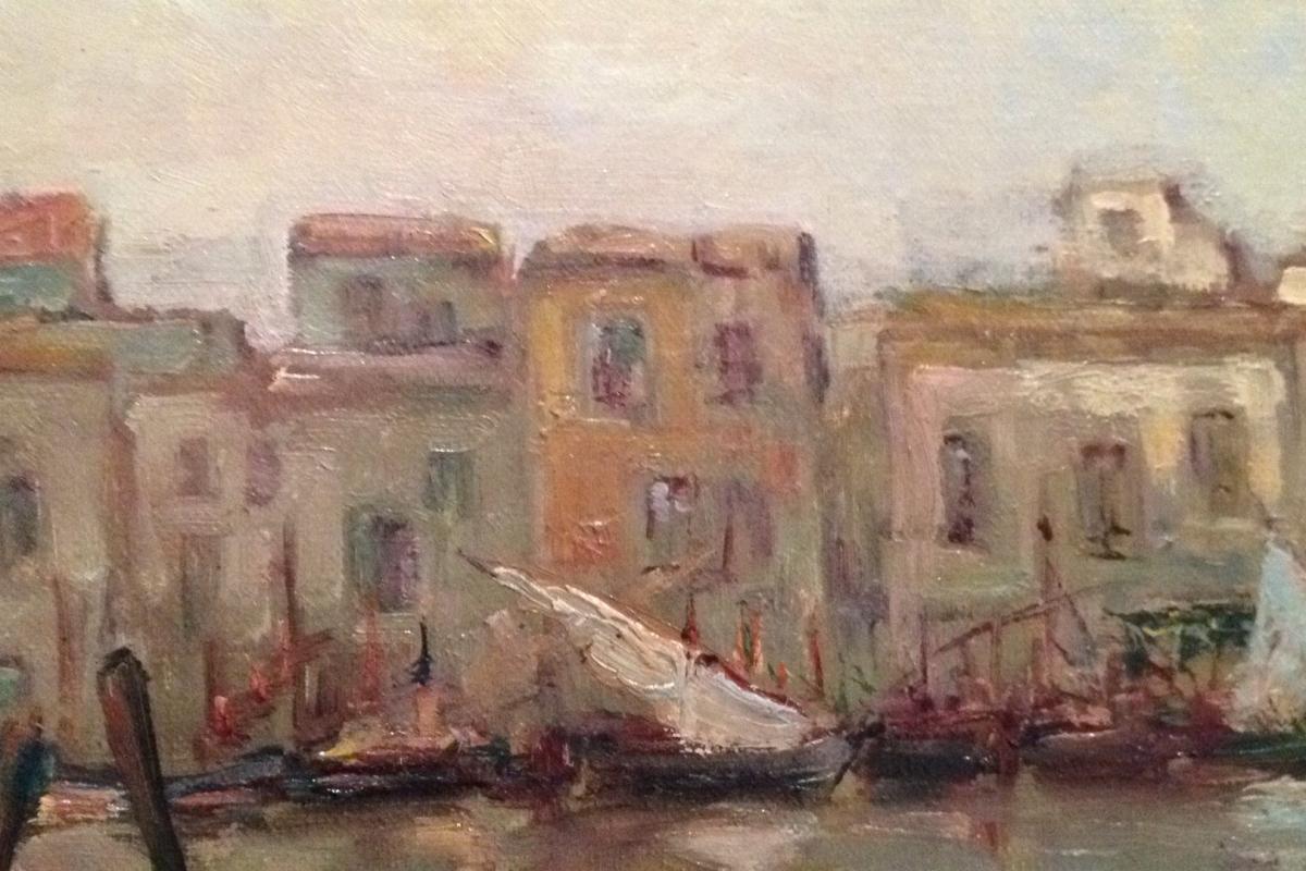 Henry, Martigues, Huile Sur Toile, 61 X 46 Cm-photo-1