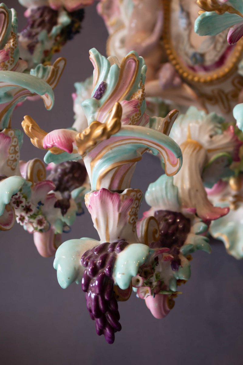 Porcelain Garniture From Meissen  XIXth Century-photo-6