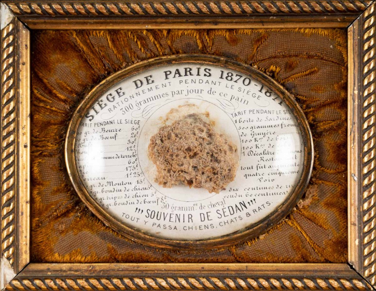 "reliquaire" souvenirs du siege de Paris 1870-1871-photo-2