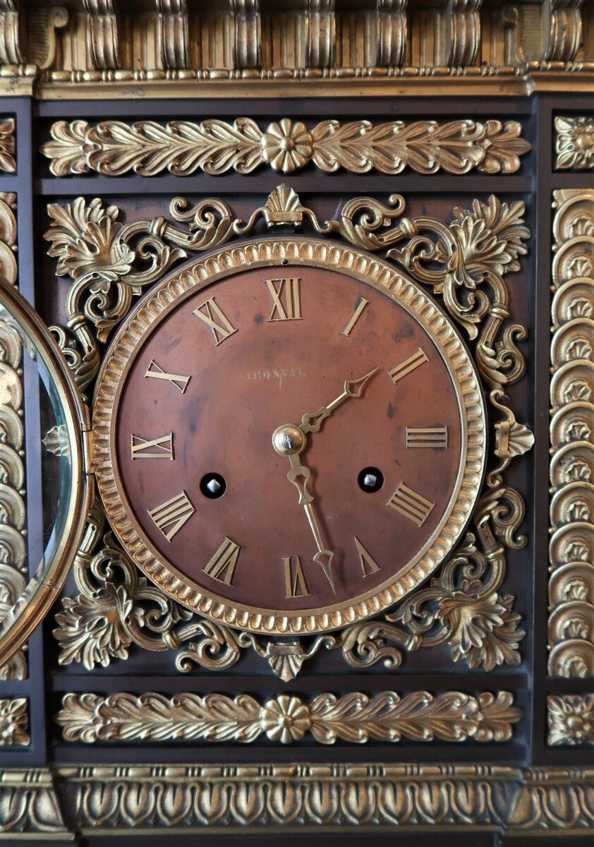Important Ch X Period Bronze Terminal Clock-photo-3