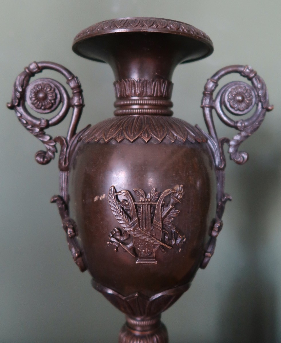 Pair Of Two-handled Charles X Vases