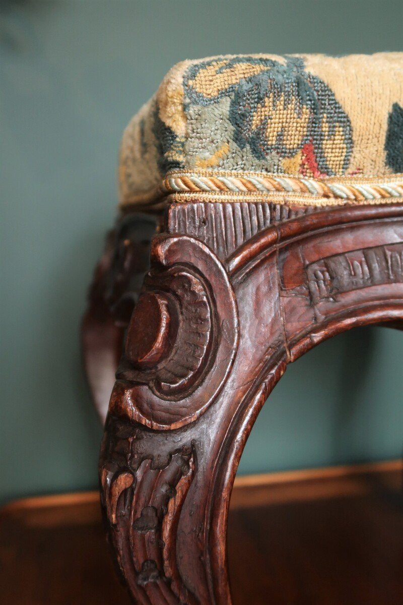 Tabouret De Style Louis XV Italien-photo-3