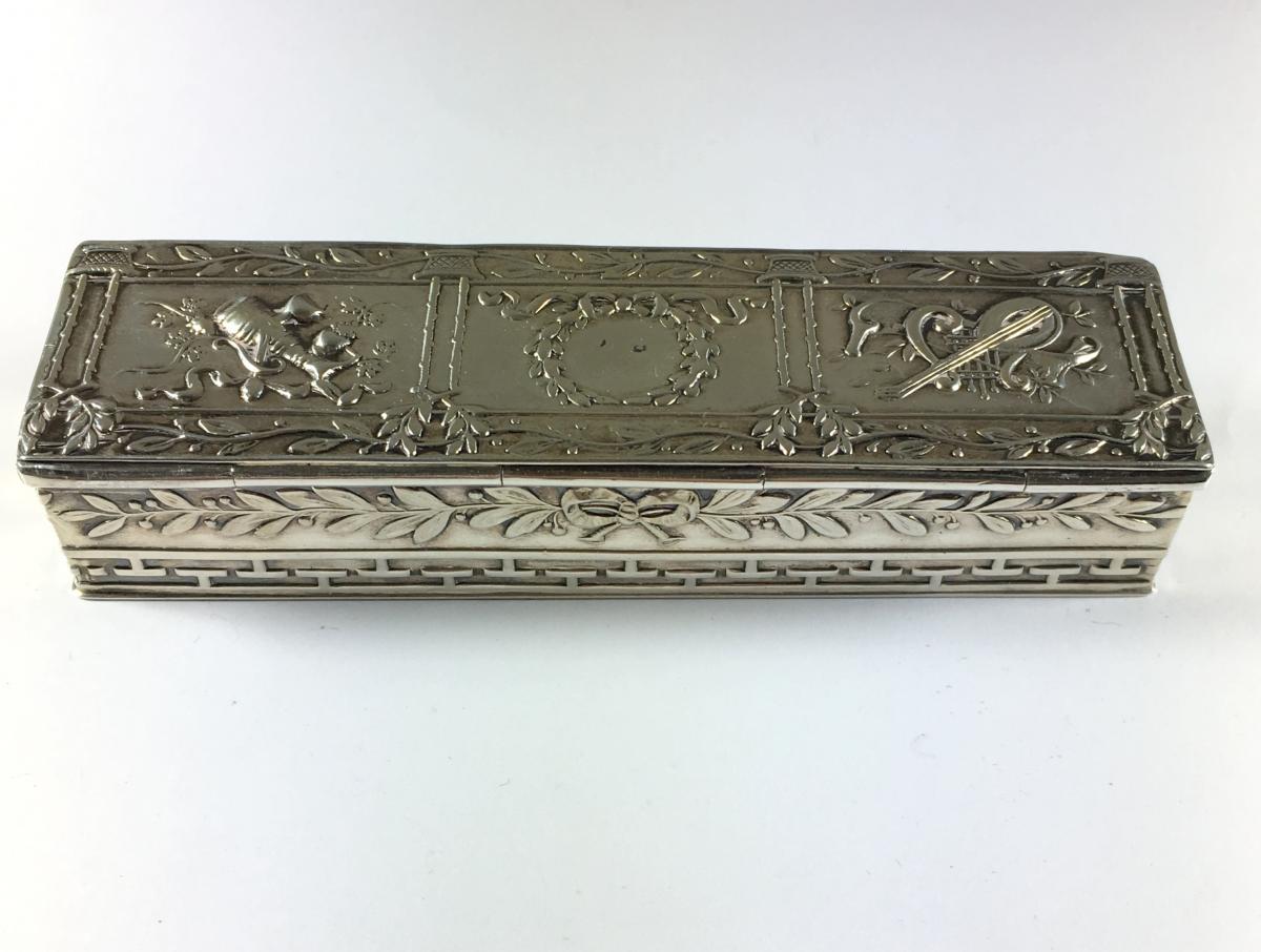 Rectangular  Silver Case Snufbox Louis XVI -photo-2