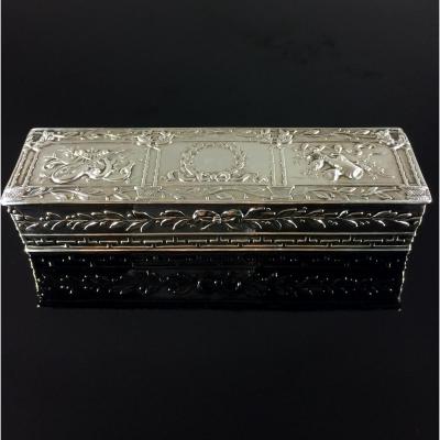 Rectangular  Silver Case Snufbox Louis XVI 