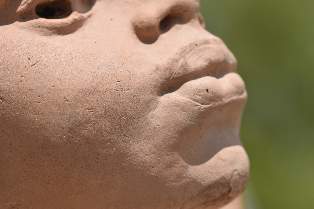 Emile Blavier, Bust Of A Young Black Woman (circa 1860-1870)-photo-3