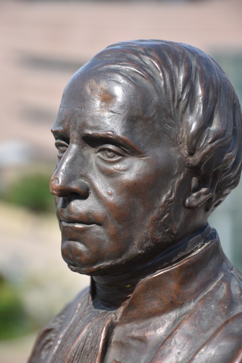 Gustave Crauk, Bust Of The Lawyer François Lucien De Valroger (circa 1870)-photo-4