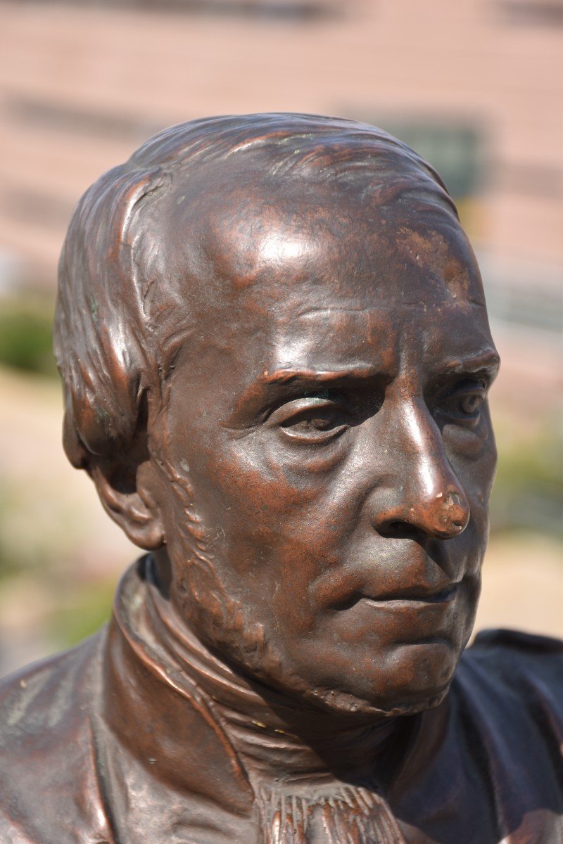 Gustave Crauk, Bust Of The Lawyer François Lucien De Valroger (circa 1870)-photo-5