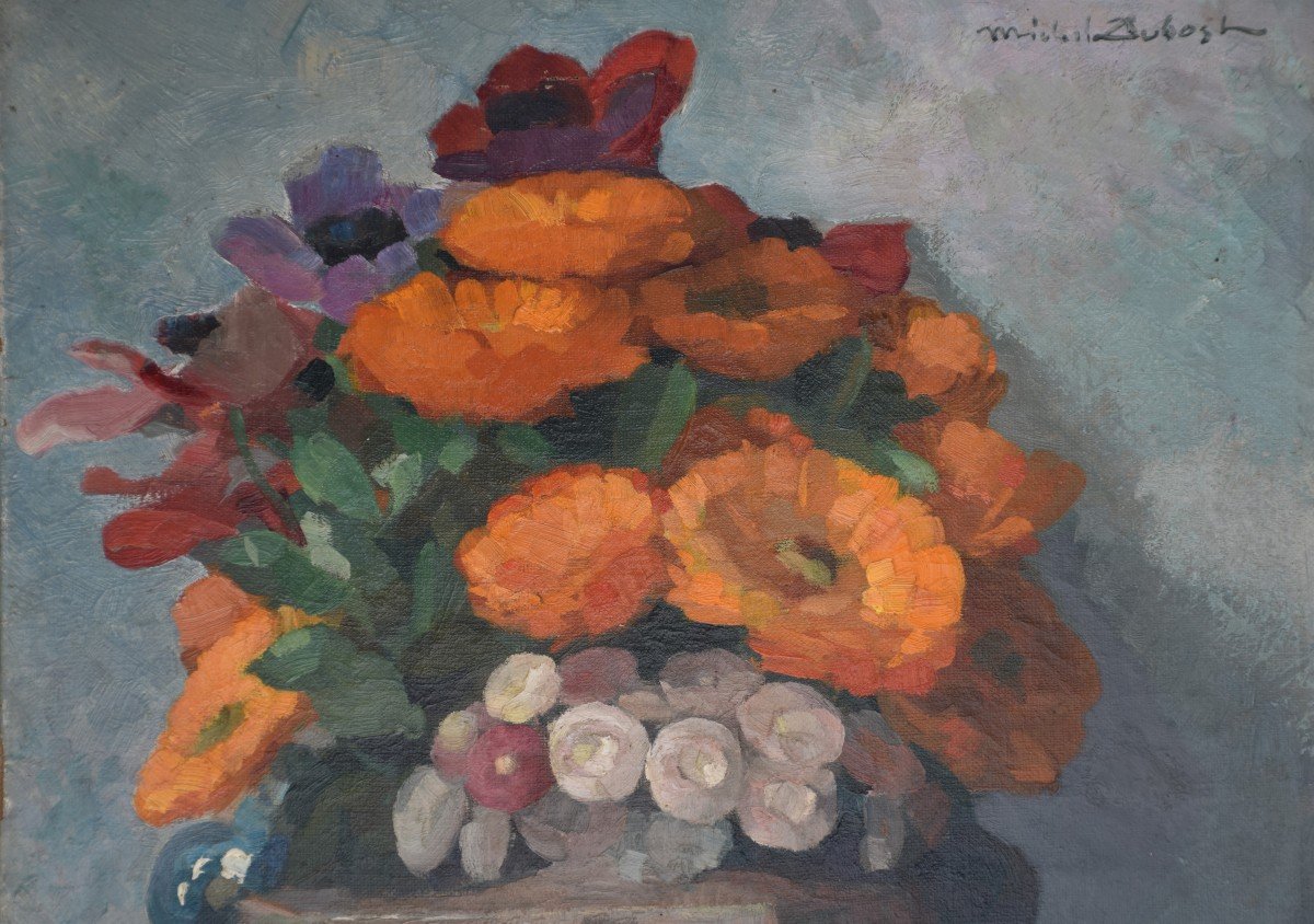 Michel Dubost, Bouquet Of Flowers (around 1940)-photo-3