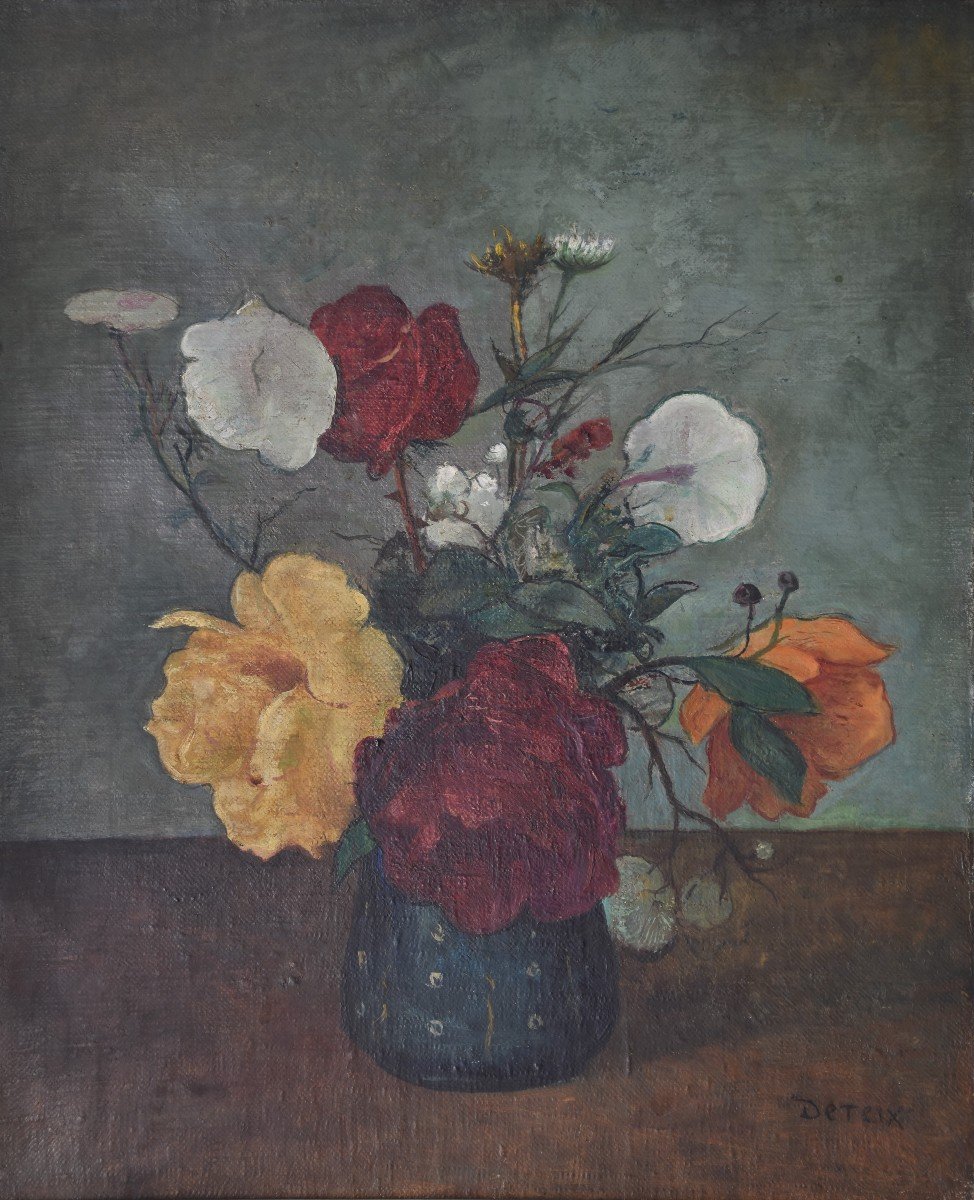 Adolphe Deteix, Fleurs dans un vase  (vers 1930)