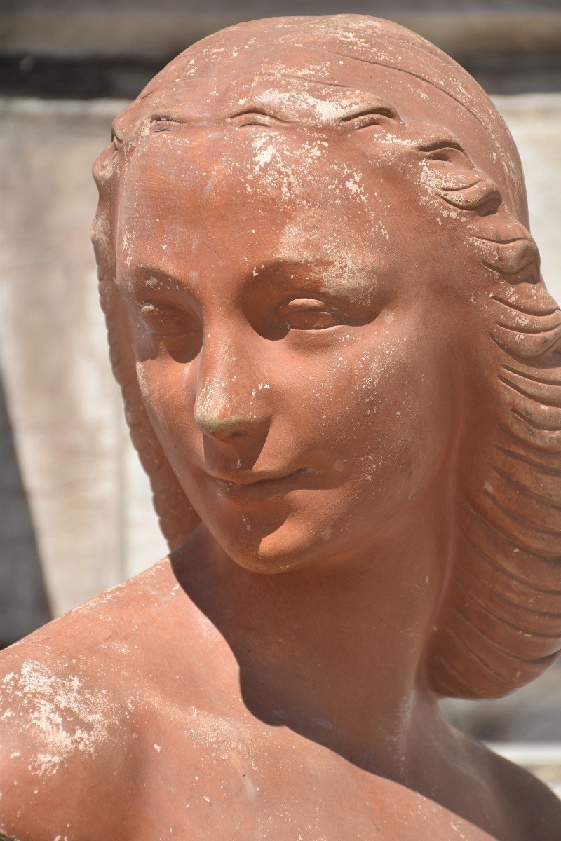 Head Of A Leonardesque Woman  (circa 1920)-photo-3