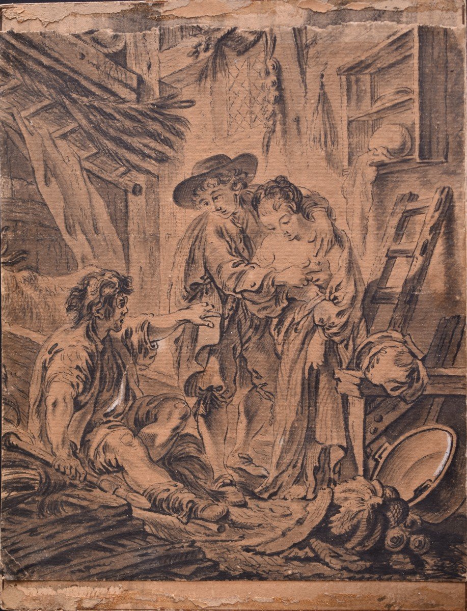 François Boucher (après), illustration pour le Décaméron de Boccace (vers 1760)-photo-4