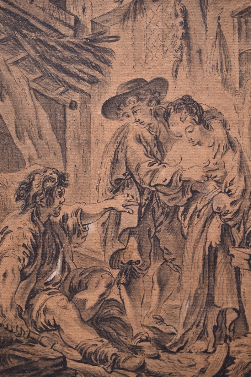 François Boucher (après), illustration pour le Décaméron de Boccace (vers 1760)-photo-2