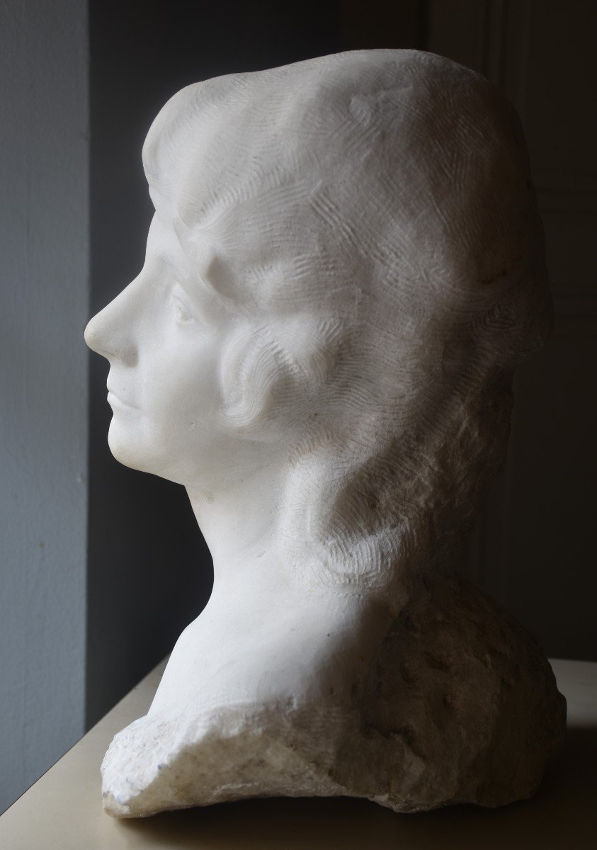 Albert-bernard-félix Richard, Head Of A Woman (circa 1930)-photo-2