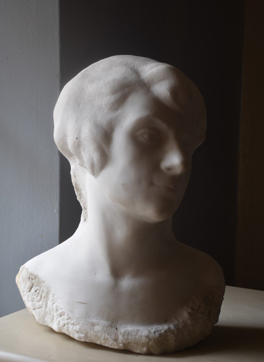 Albert-bernard-félix Richard, Head Of A Woman (circa 1930)-photo-1