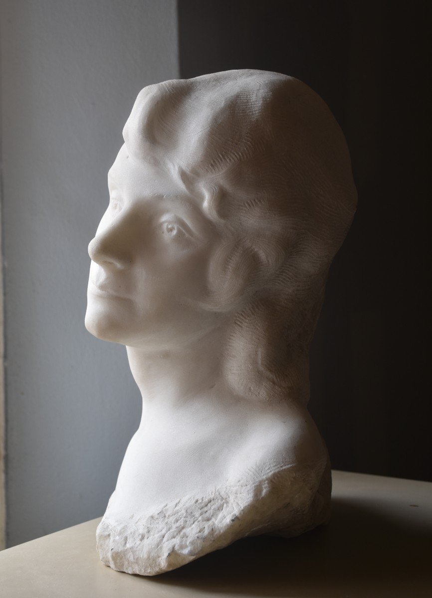 Albert-bernard-félix Richard, Head Of A Woman (circa 1930)-photo-2