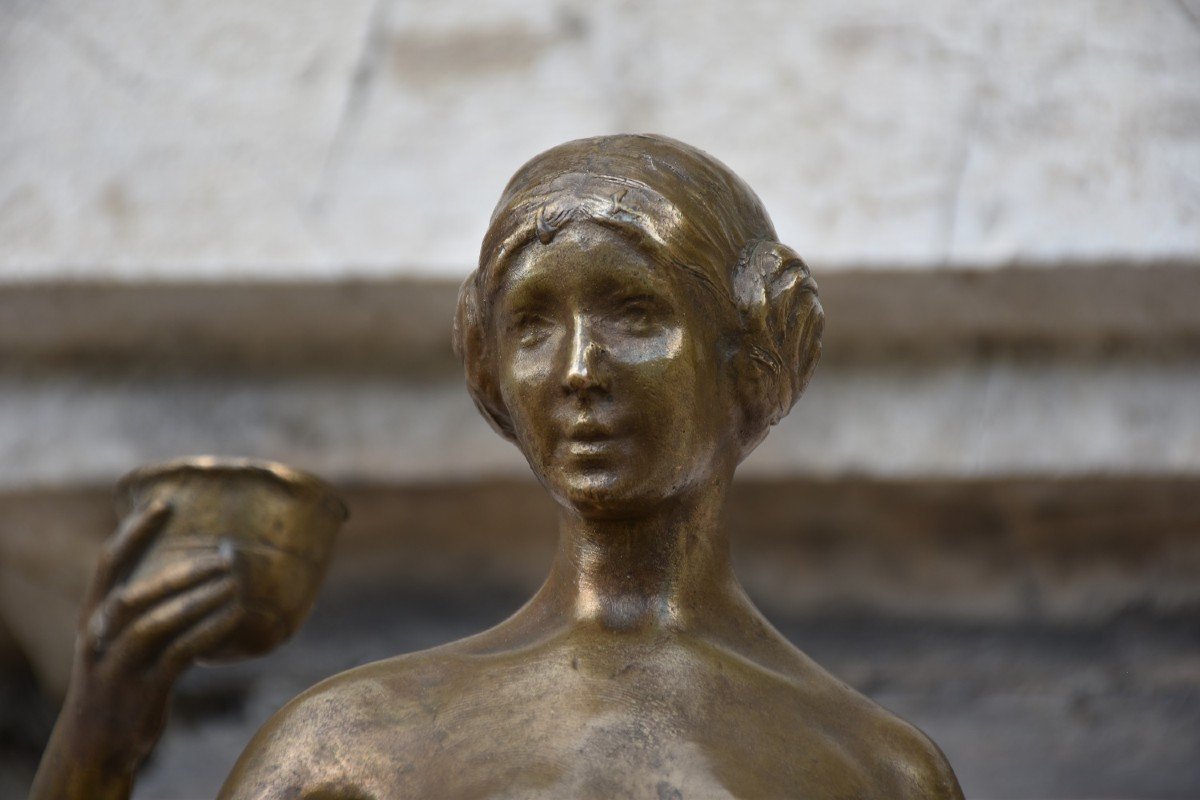 Yvonne SERRUYS, Femme à la coupe / Hébé (vers 1912)-photo-4