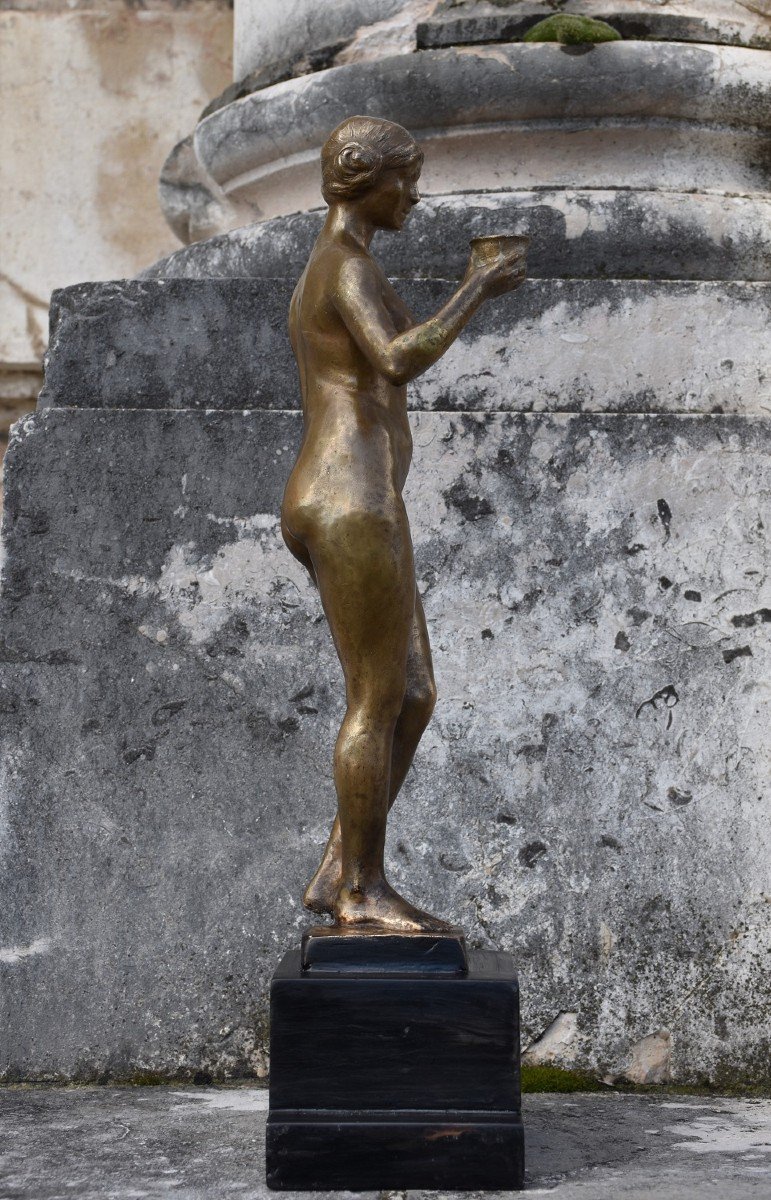 Yvonne SERRUYS, Femme à la coupe / Hébé (vers 1912)-photo-4