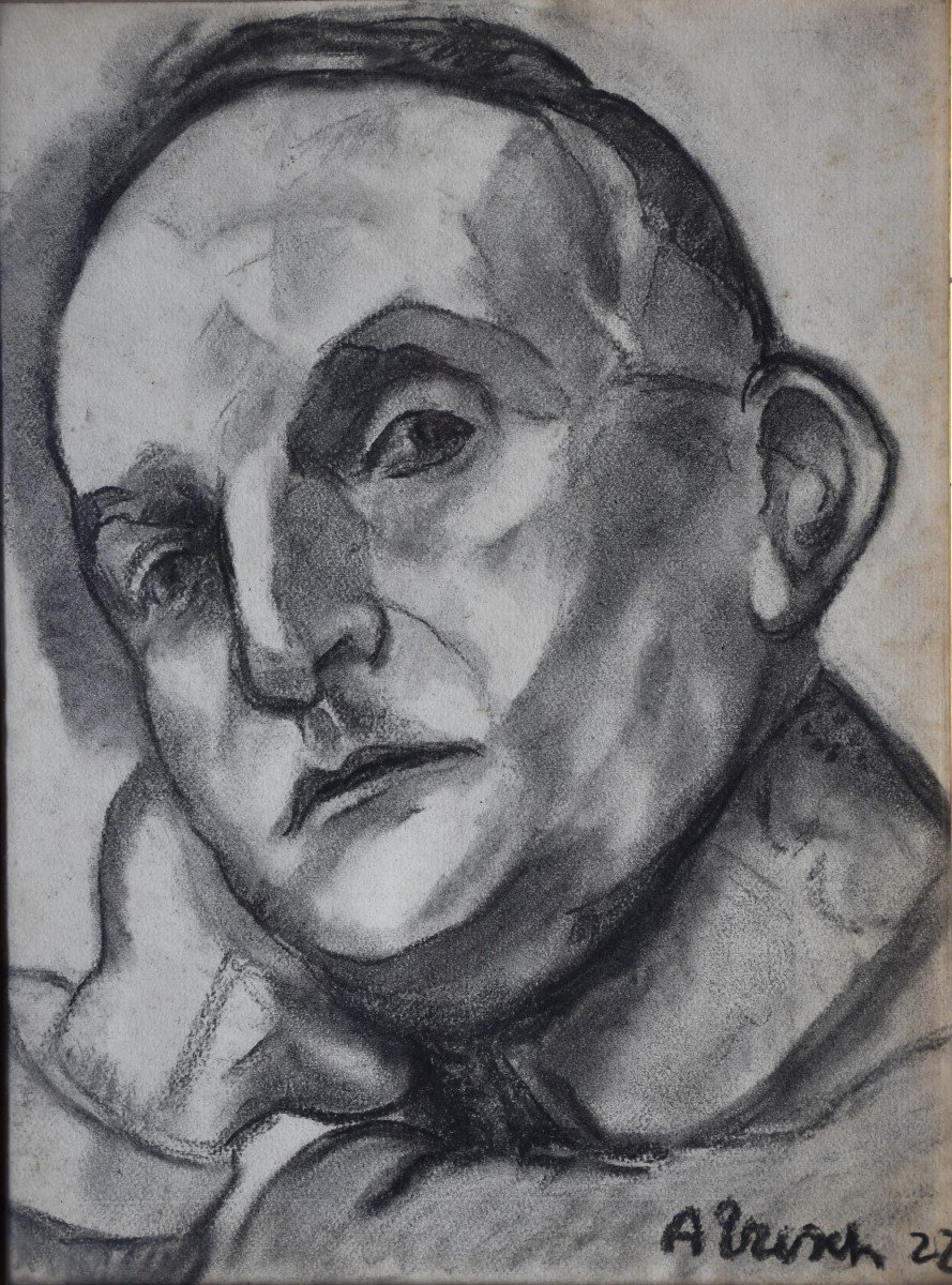 Georges Albert TRESCH (Delle 1881 - Aix-en-Provence 1948), Portrait d'un militaire (1922)