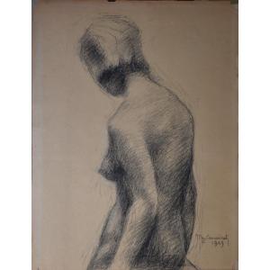 Marguerite Cousinet, Femme nue, vue de dos (1969)