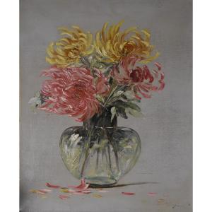 Charles Jung, Pot Of Dahlias (circa 1920)