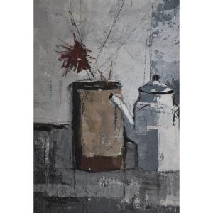 Tino Aime, Still Life With A Coffee Pot (1968)