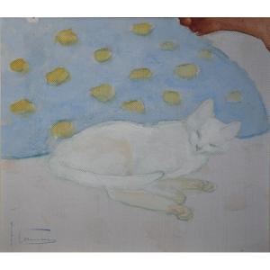 Fernande Cormier, Le Chat blanc (vers 1930)