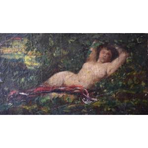 François Vernay And Jean Seignemartin, Bather In The Undergrowth (circa 1870)