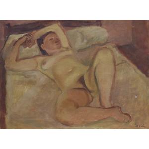  Maurice Savin (moras-en-valloire 1894 - Paris 1973), Reclining Nude (1940)