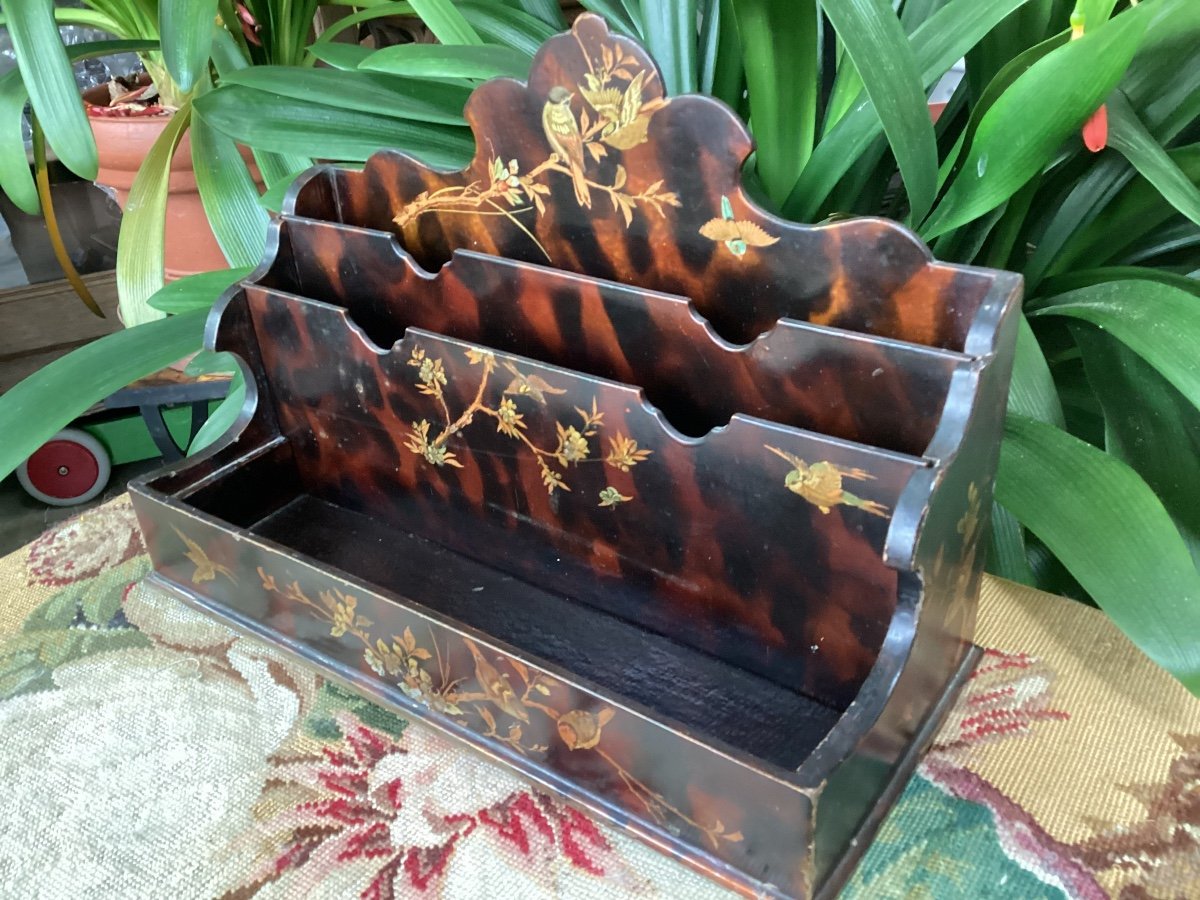 Mail Binder In Lacquered Wood, Chinese Decor-photo-4