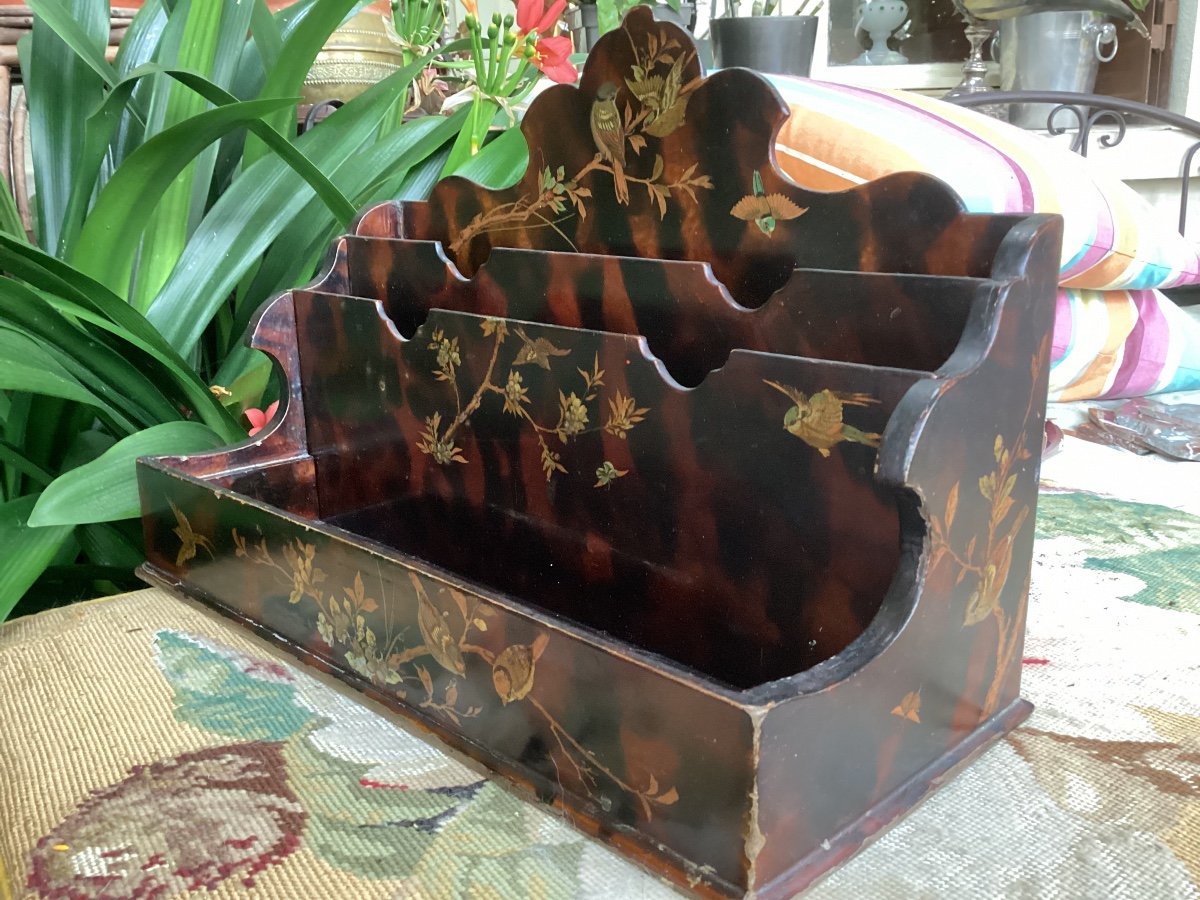 Mail Binder In Lacquered Wood, Chinese Decor-photo-5