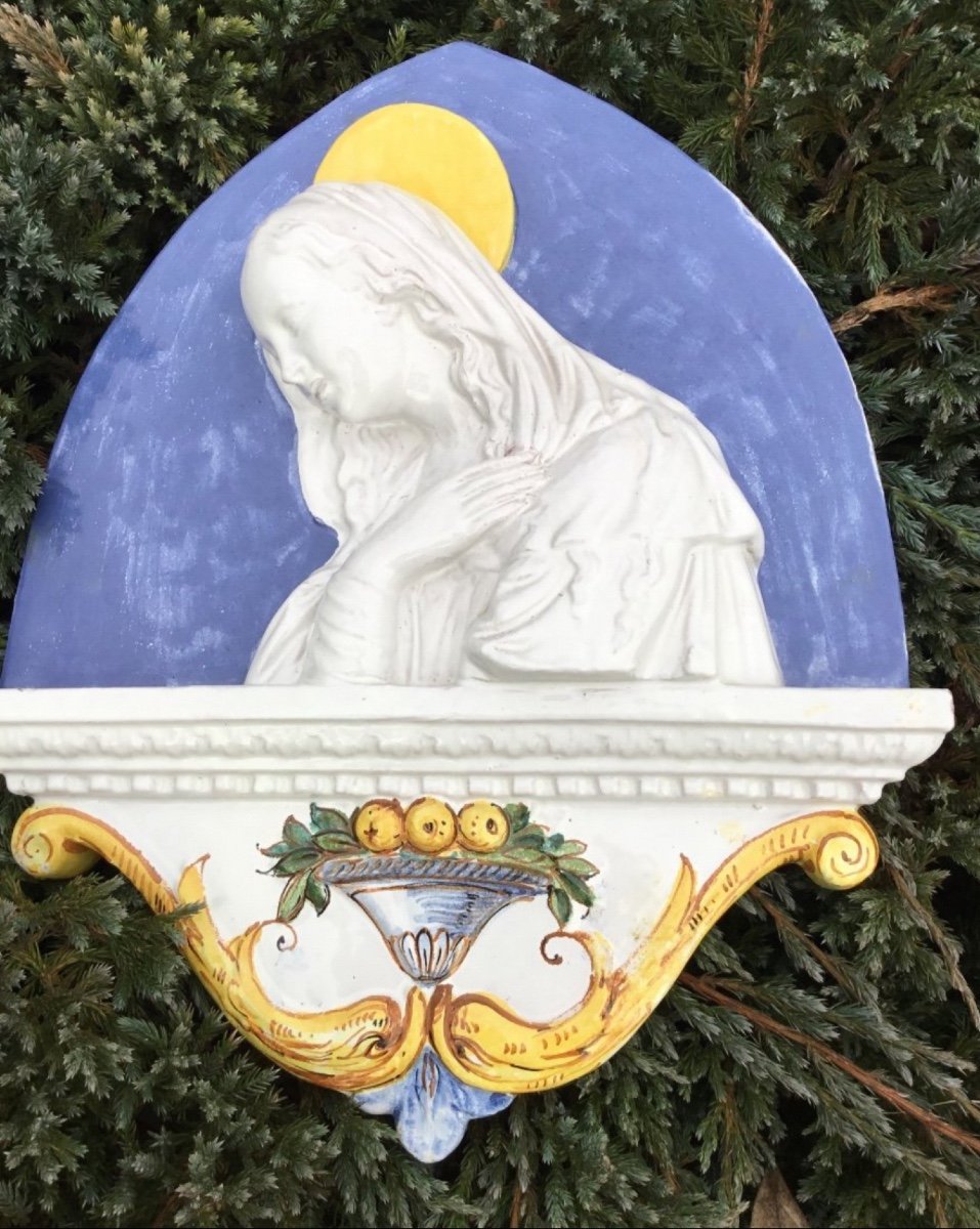 Virgin, Bas Relief Dlg By Della Robbia-photo-2