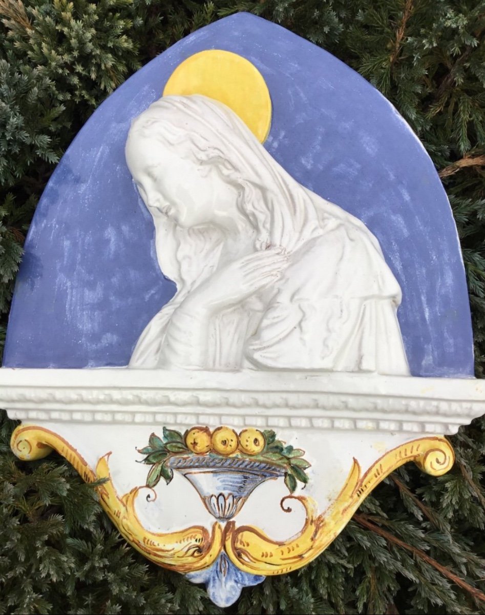 Virgin, Bas Relief Dlg By Della Robbia