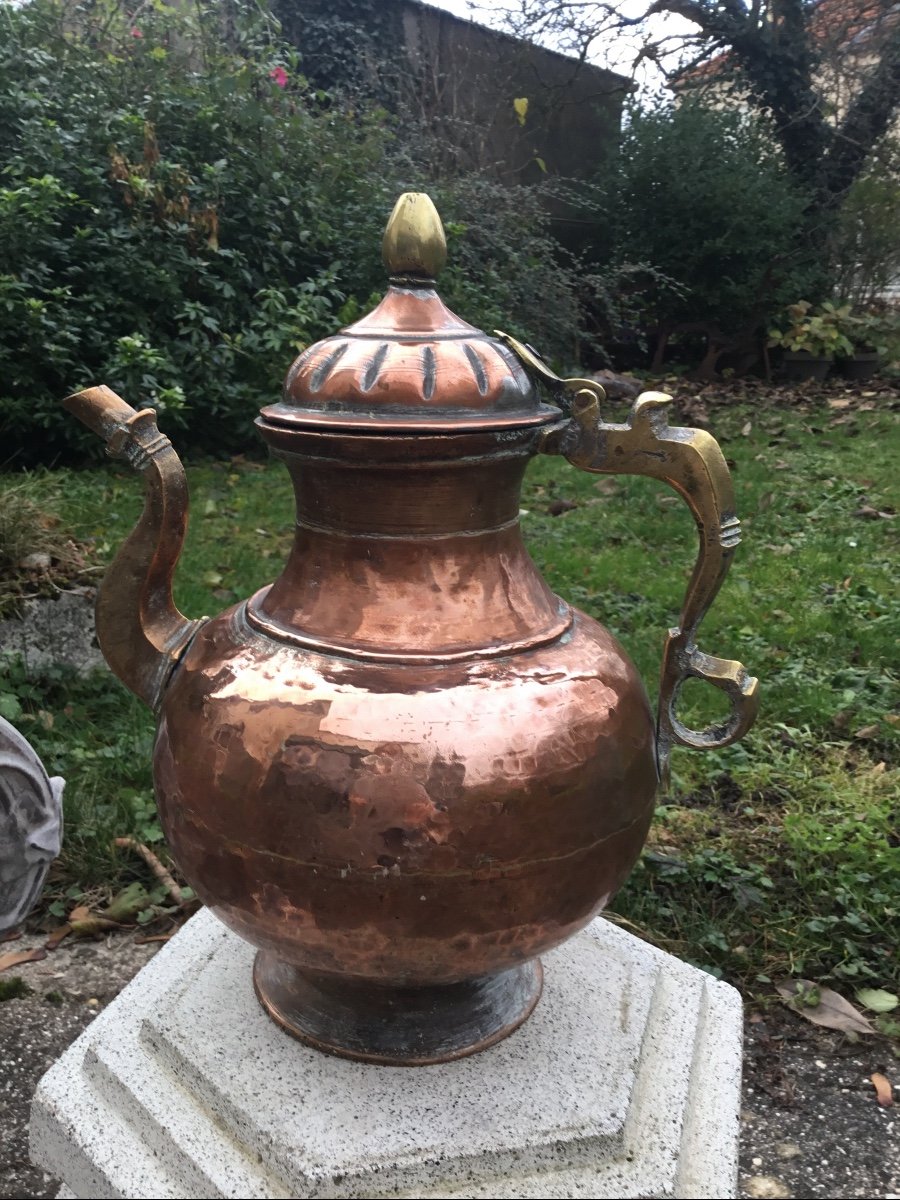 Important Ottoman Copper Jug-photo-3