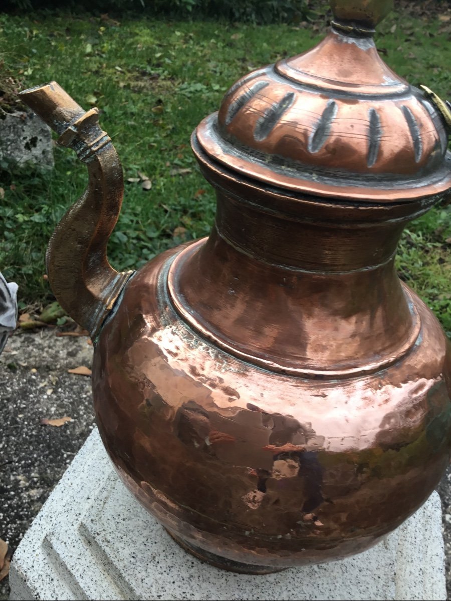 Important Ottoman Copper Jug-photo-2