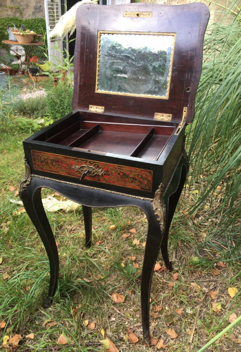 Napoleon III Worker In Boulle Marquetry-photo-2